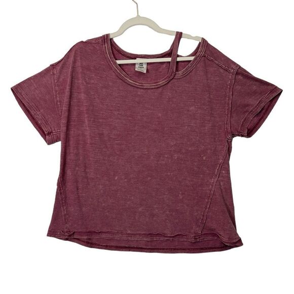 We The Free oversized T-Shirt Raw Hem distressed Detail Size small - Picture 2 of 16